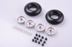 Aluminum Rim Rubber PU Wheel for RC airplane 3.25in, 2PCS