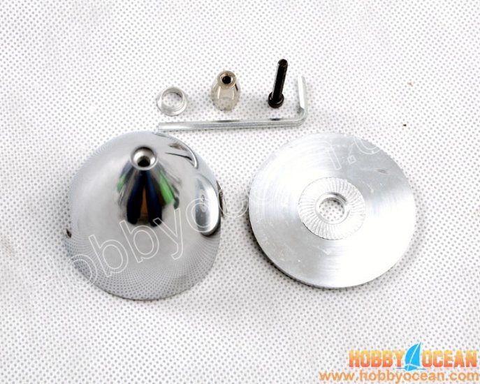 2.5in/64mm aluminum propeller Spinner for 2 blades propeller, rc - Click Image to Close