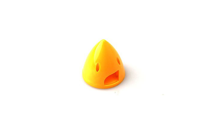 2.75 inch 70mm 2-Blade RC Airplane Nylon Spinner Yellow - Click Image to Close